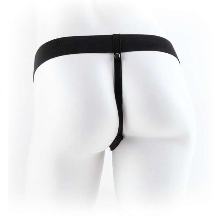 7 Hohl Strap-On mit Bällen 17,8 cm Fleisch von Fetish Fantasy Series | Fesselliebe.de