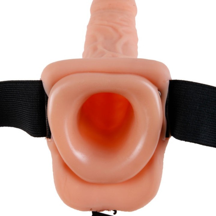 9 Hohl Strap-On mit Bällen 22,9 cm Fleisch von Fetish Fantasy Series | Fesselliebe.de