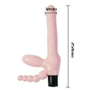 Seilloser Tpr-Gurt mit Vibration und Analstimulation 25,4 cm von Baile