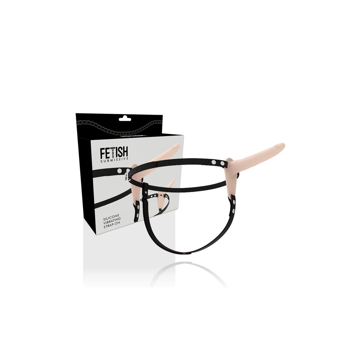 Hautfarbenes Silikonvibrator 15 cm von Fetish Submissive Harness | Fesselliebe.de