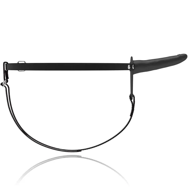 Schwarzer Silikonvibrator 15 cm von Fetish Submissive Harness | Fesselliebe.de