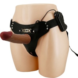 Starks Harness Slip Multi-Speed Vibration Dildo 17,5 cm Hellbraun von Pretty Love | Fesselliebe.de