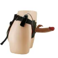 Marion Harness Universal Slip mit Vibrationsdildo 19 cm Braun von Pretty Love