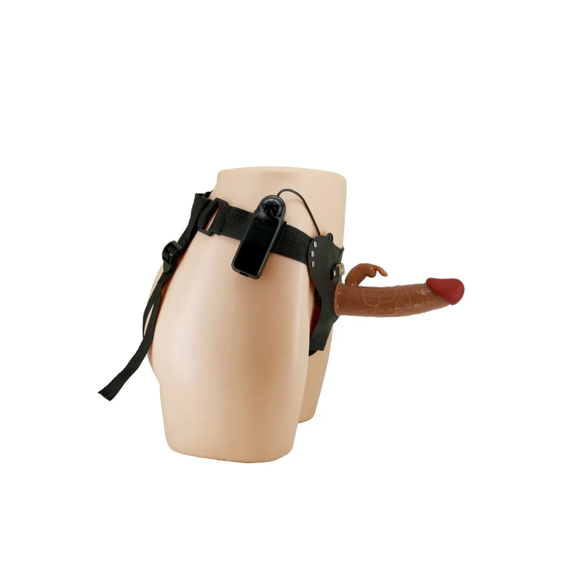 Marion Harness Universal Slip mit Vibrationsdildo 19 cm Braun von Pretty Love | Fesselliebe.de