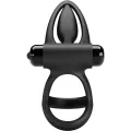 Vibrationsring 10 Vibrationen Schwarzes Silikon von Pretty Love Male