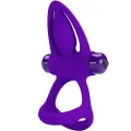Vibratorring 10 Vibrationen Lila Silikon von Pretty Love Male