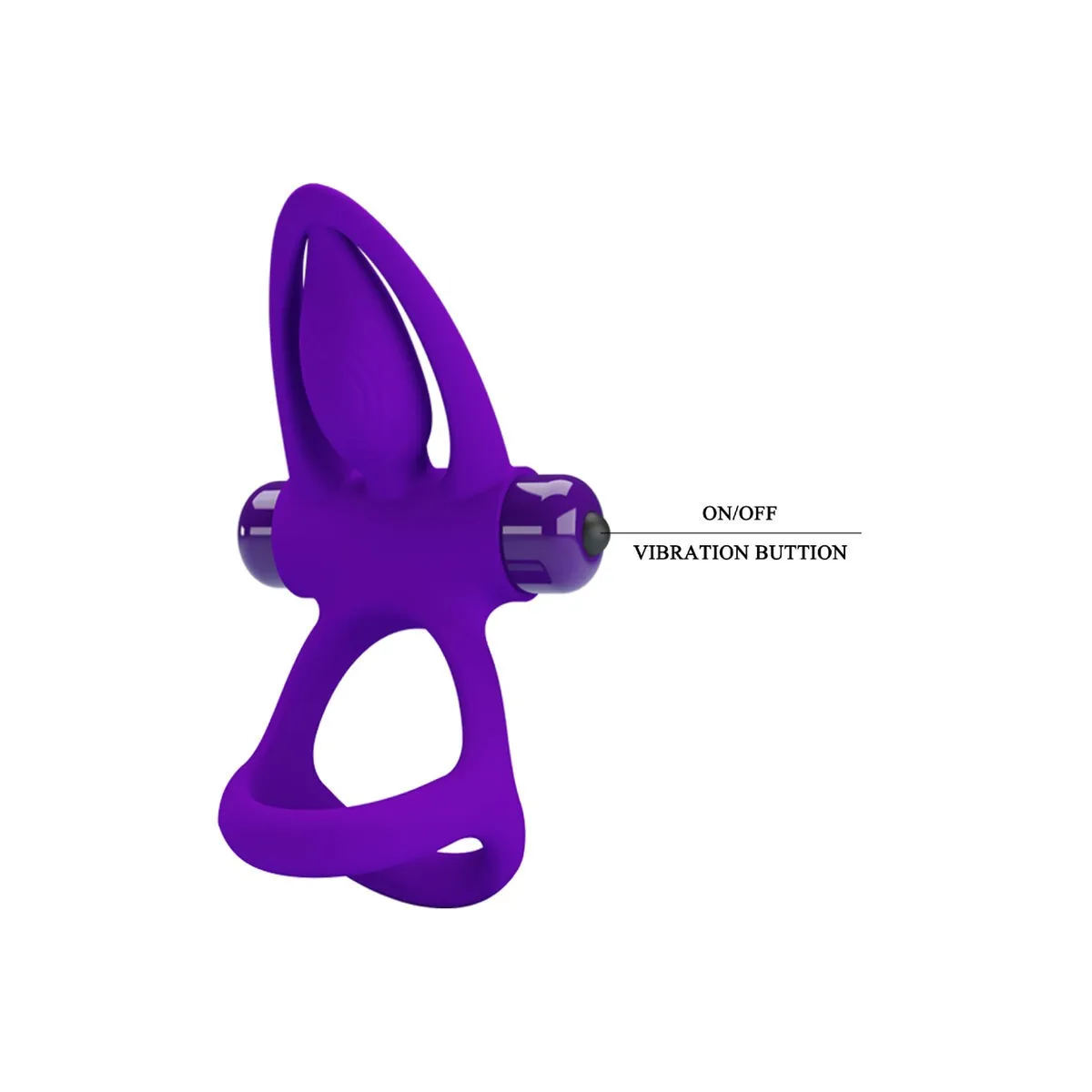 Vibratorring 10 Vibrationen Lila Silikon von Pretty Love Male | Fesselliebe.de