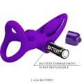 Vibratorring 10 Vibrationen Lila Silikon von Pretty Love Male