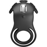 Ruben Vibratorring 7 Vibrationen Schwarzes Silikon von Pretty Love Male | Fesselliebe.de