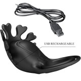 Ruben Vibratorring 7 Vibrationen Schwarzes Silikon von Pretty Love Male | Fesselliebe.de