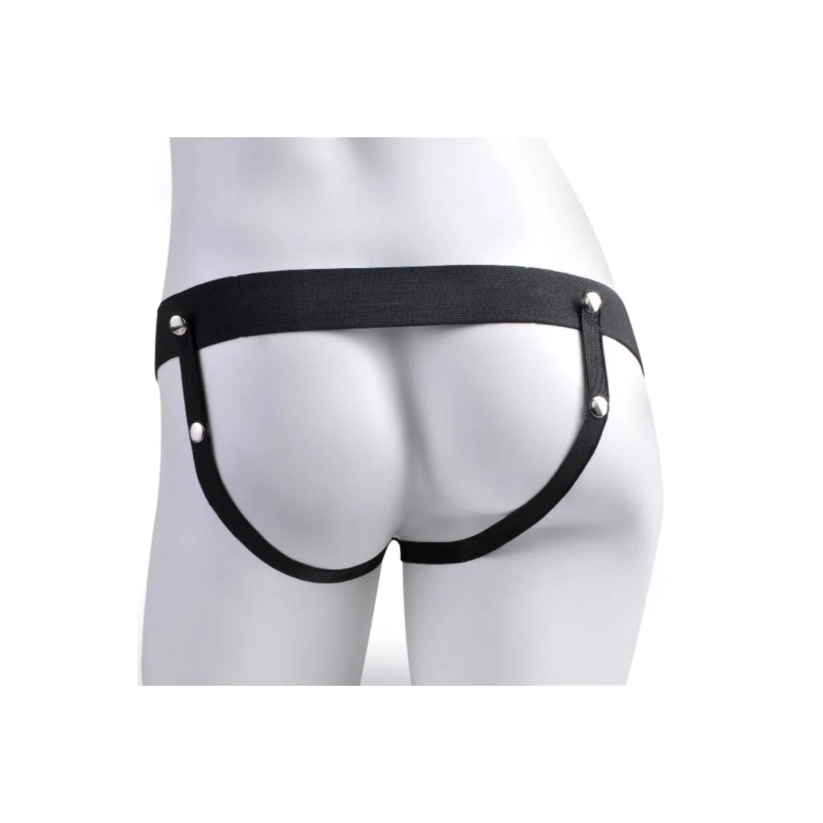 Verstellbarer Gurt mit realistischem Penis und Hoden und Vibrator, wiederaufladbar 17,8 cm von Fetish Fantasy Series | Fesselliebe.de