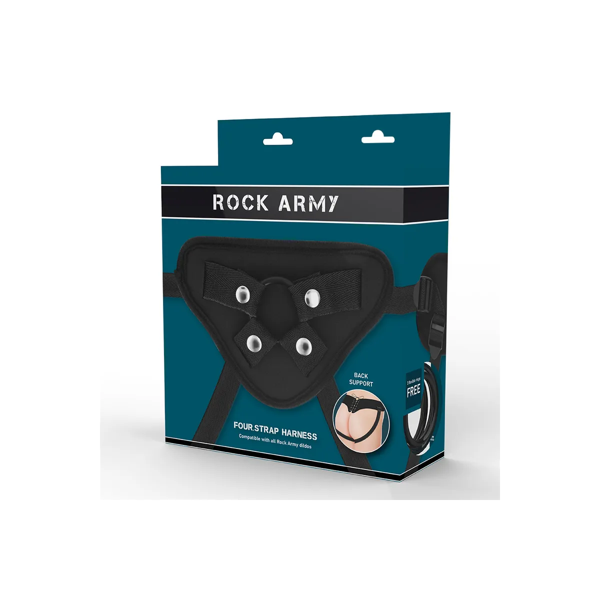 Verstellbarer Gurt und Flexible Ringe von Rock Army | Fesselliebe.de