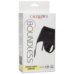 Boundless Thong mit Garter S/M von Calexotics