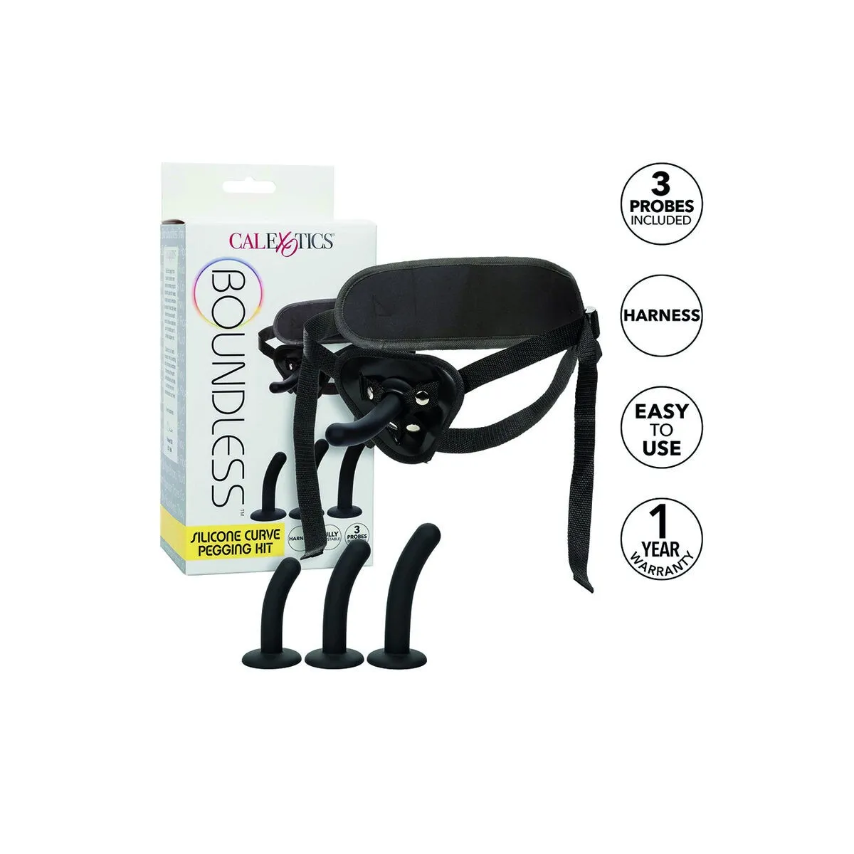 Boundless Silikon-Kurve-Pegging-Kit von Calexotics | Fesselliebe.de