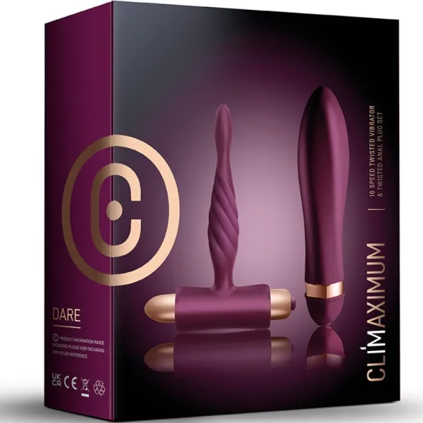 Dare Kit Twisted Vibrator + Anal Plug anfänger von Climaximum | Fesselliebe.de