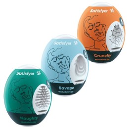 3 Masturbator Eier Naughty, Savage & Crunchy von Satisfyer Eggs | Fesselliebe.de