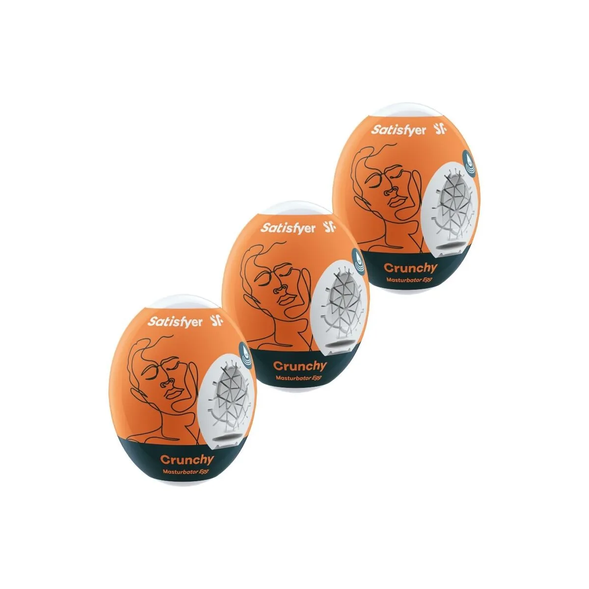 3 Masturbator Eier Crunchy von Satisfyer Eggs | Fesselliebe.de