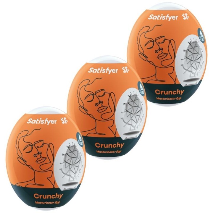 3 Masturbator Eier Crunchy von Satisfyer Eggs | Fesselliebe.de