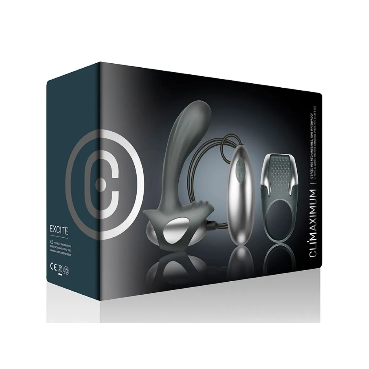 Excite Kit Cock Ring + Draht-Prostatamassagegerät von Climaximum | Fesselliebe.de