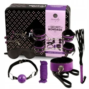 Bdsm Set 8pcs Purble / Black, von Secretplay 100% Fetish