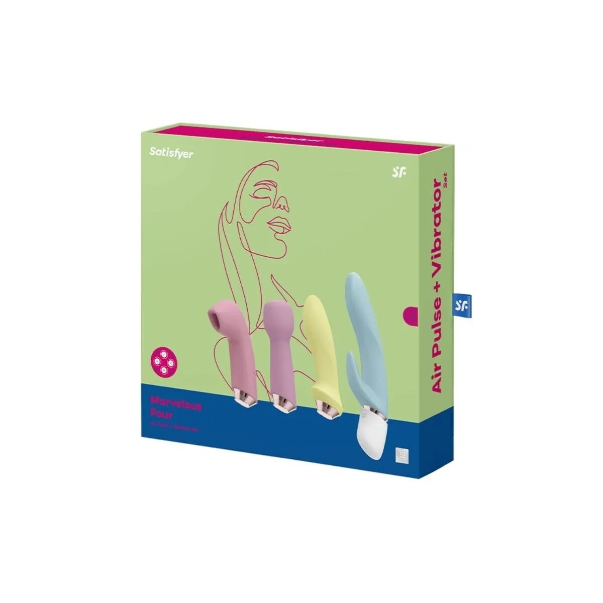 Marvelous Four Vibrator und Luftpulsset von Satisfyer Vibrator | Fesselliebe.de