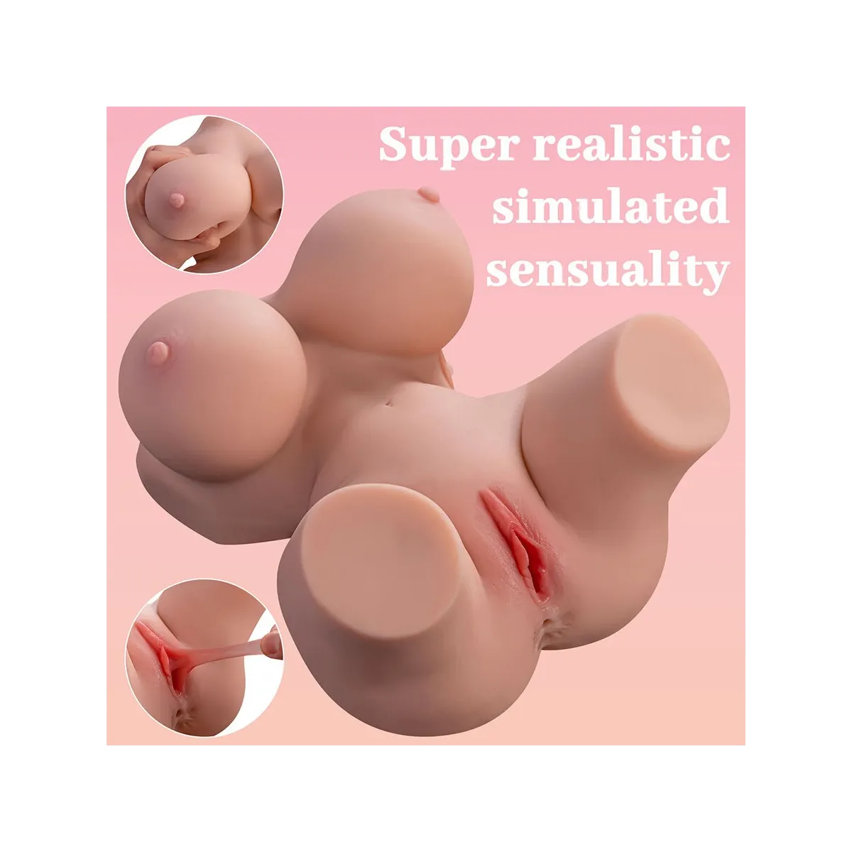 Frieda Realistischer weiblicher Torso mit Vibration 36 cm von Xise | Fesselliebe.de