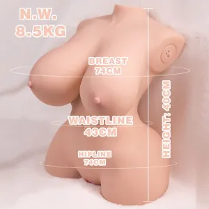 Kleiner, Realistischer Torso mit weiblicher Vibration, 40 cm von Xise