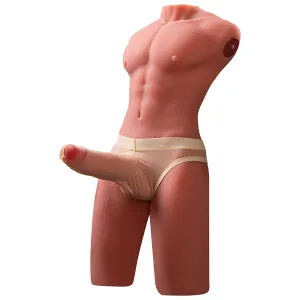 Jason Halbkörper Realistischer männlicher Torso mit Stoss- und Vibrationsmöglichkeiten 55 cm von Xise