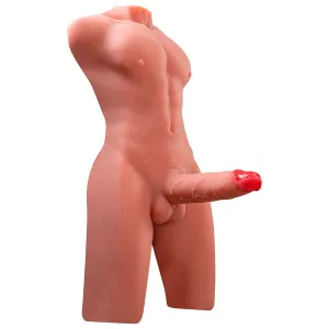 Jason Halbkörper Realistischer männlicher Torso mit Stoss- und Vibrationsmöglichkeiten 55 cm von Xise