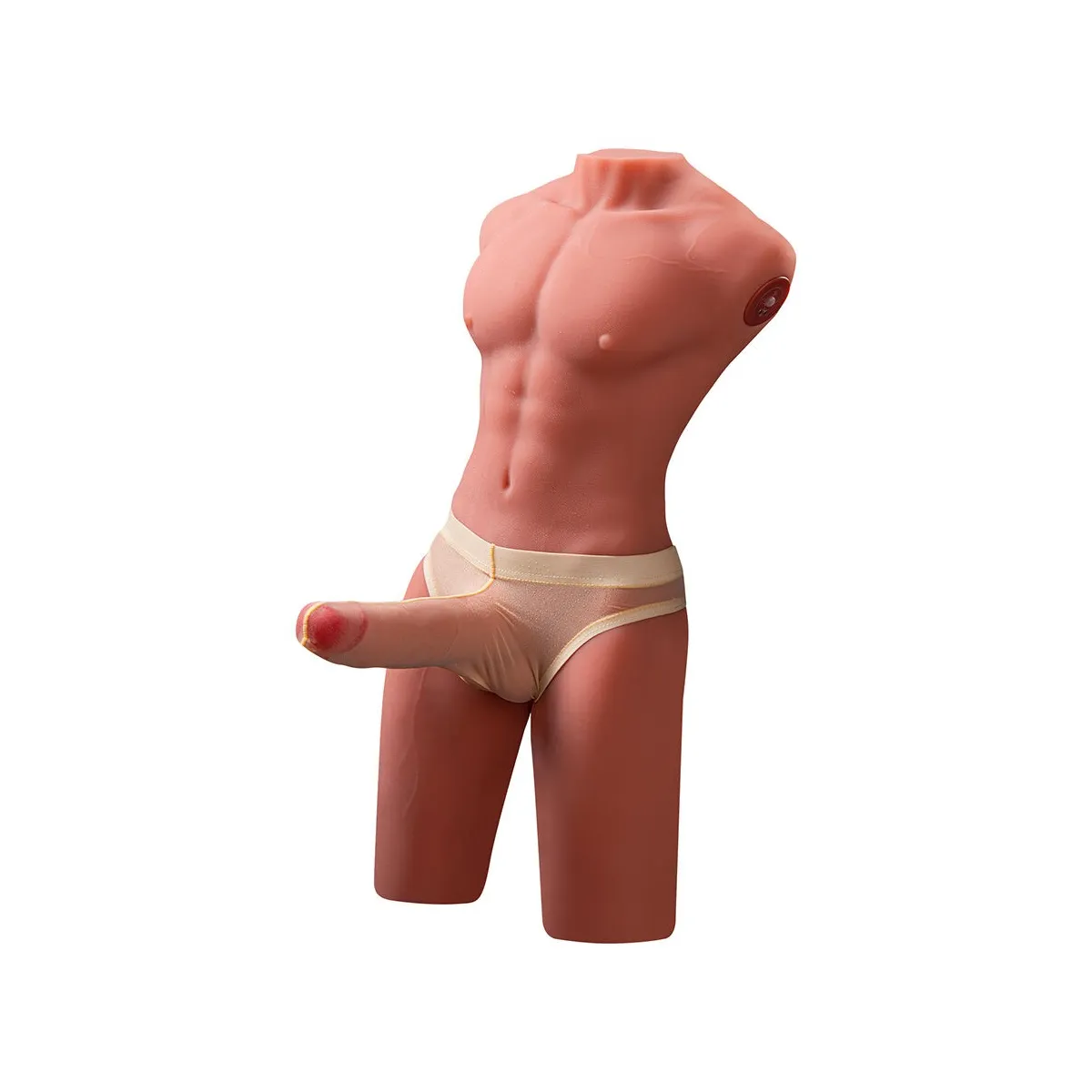 Jason Halbkörper Realistischer männlicher Torso mit Stoss- und Vibrationsmöglichkeiten 55 cm von Xise | Fesselliebe.de