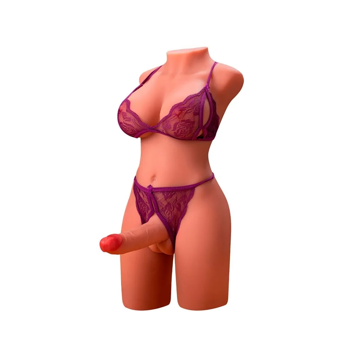 Miah Lady Boy weiblicher Torso mit Dildo mit Vibration und Stossfunktion 55 cm von Xise | Fesselliebe.de