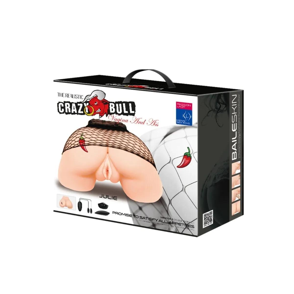 Vagina und Anus mit Realistischem Netz mit Vibration von Crazy Bull | Fesselliebe.de