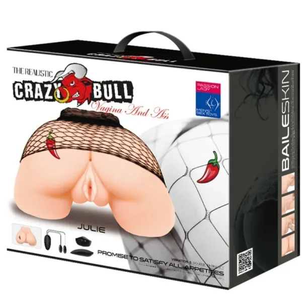 Vagina und Anus mit Realistischem Netz mit Vibration von Crazy Bull | Fesselliebe.de