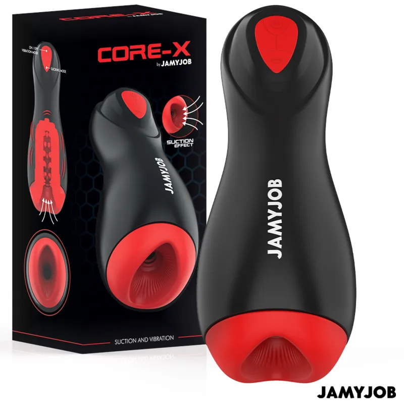 Core-X Automatischer Masturbator 5 Saug- und Vibrationsmodi von Jamyjob | Fesselliebe.de