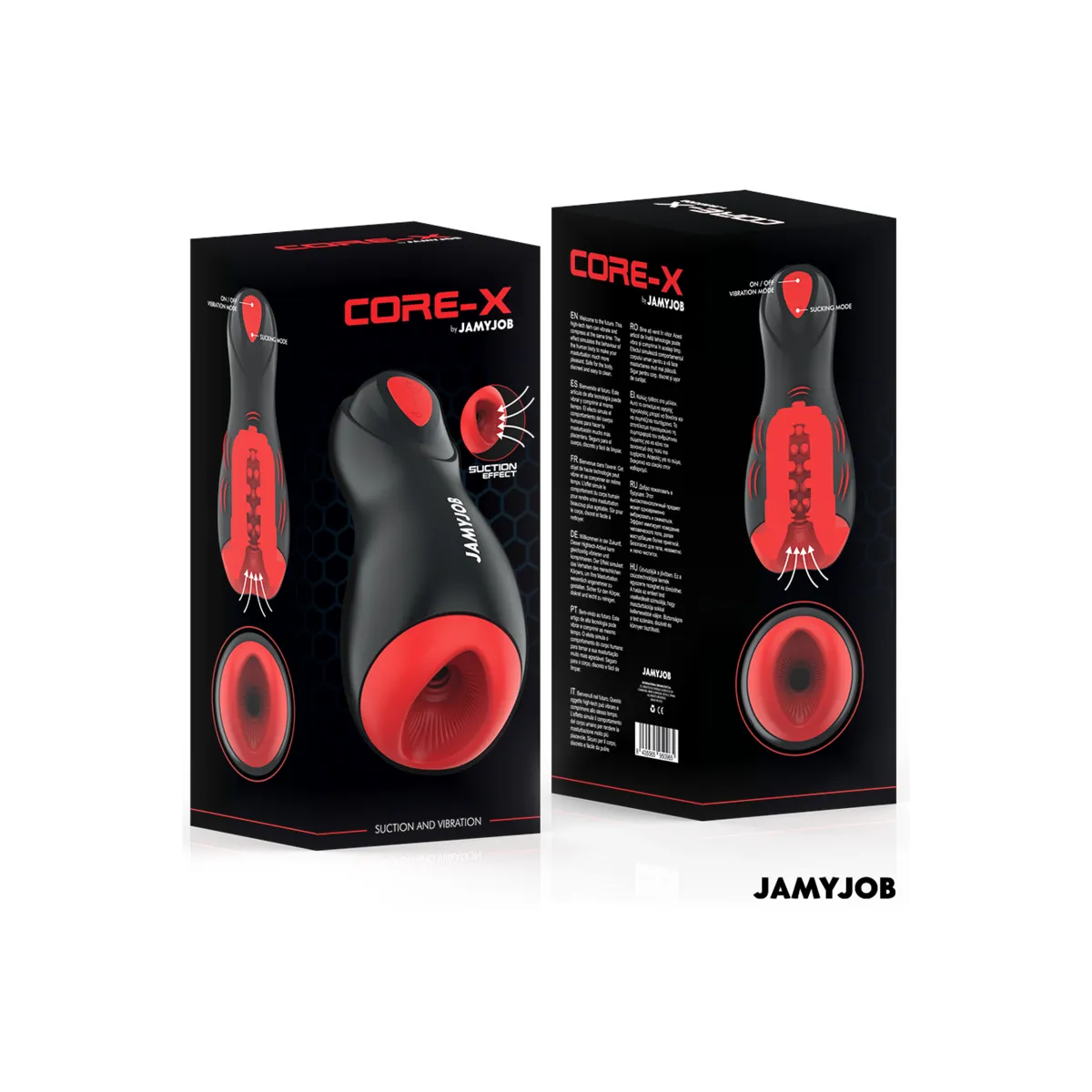 Core-X Automatischer Masturbator 5 Saug- und Vibrationsmodi von Jamyjob | Fesselliebe.de