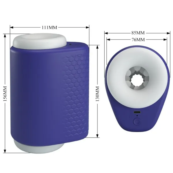 Dj Lady männlicher Masturbator mit Vibration 5 Einstellungen Lila von Pretty Love Male | Fesselliebe.de