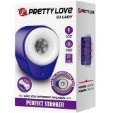 Dj Lady männlicher Masturbator mit Vibration 5 Einstellungen Lila von Pretty Love Male | Fesselliebe.de