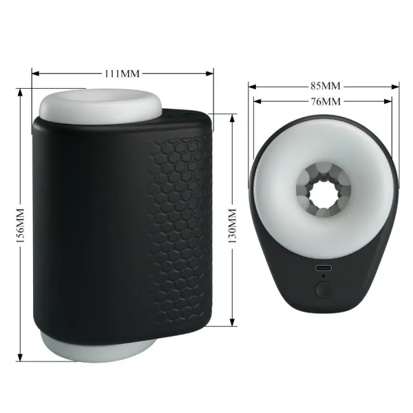 Dj Girl männlicher Masturbator mit Vibration 5 Einstellungen Negro von Pretty Love Male | Fesselliebe.de