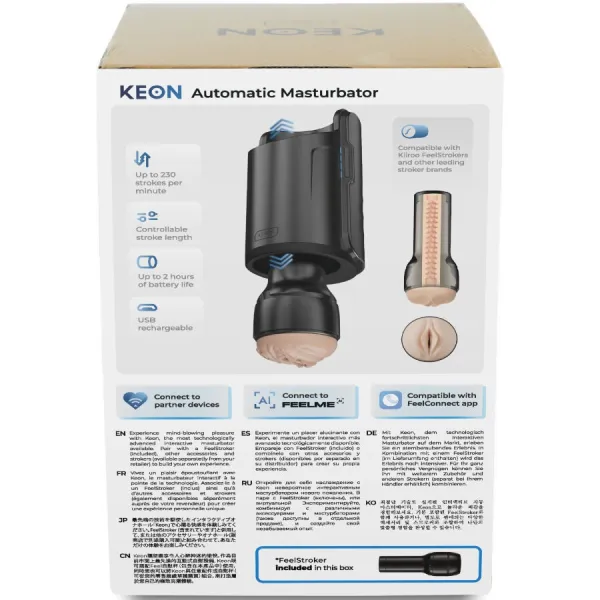 Keon Wifi Combo Automatischer Masturbator + Feel Stroker von Kiiroo | Fesselliebe.de