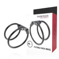 Doppelter Flexibler Penisring von Darkness Sensations