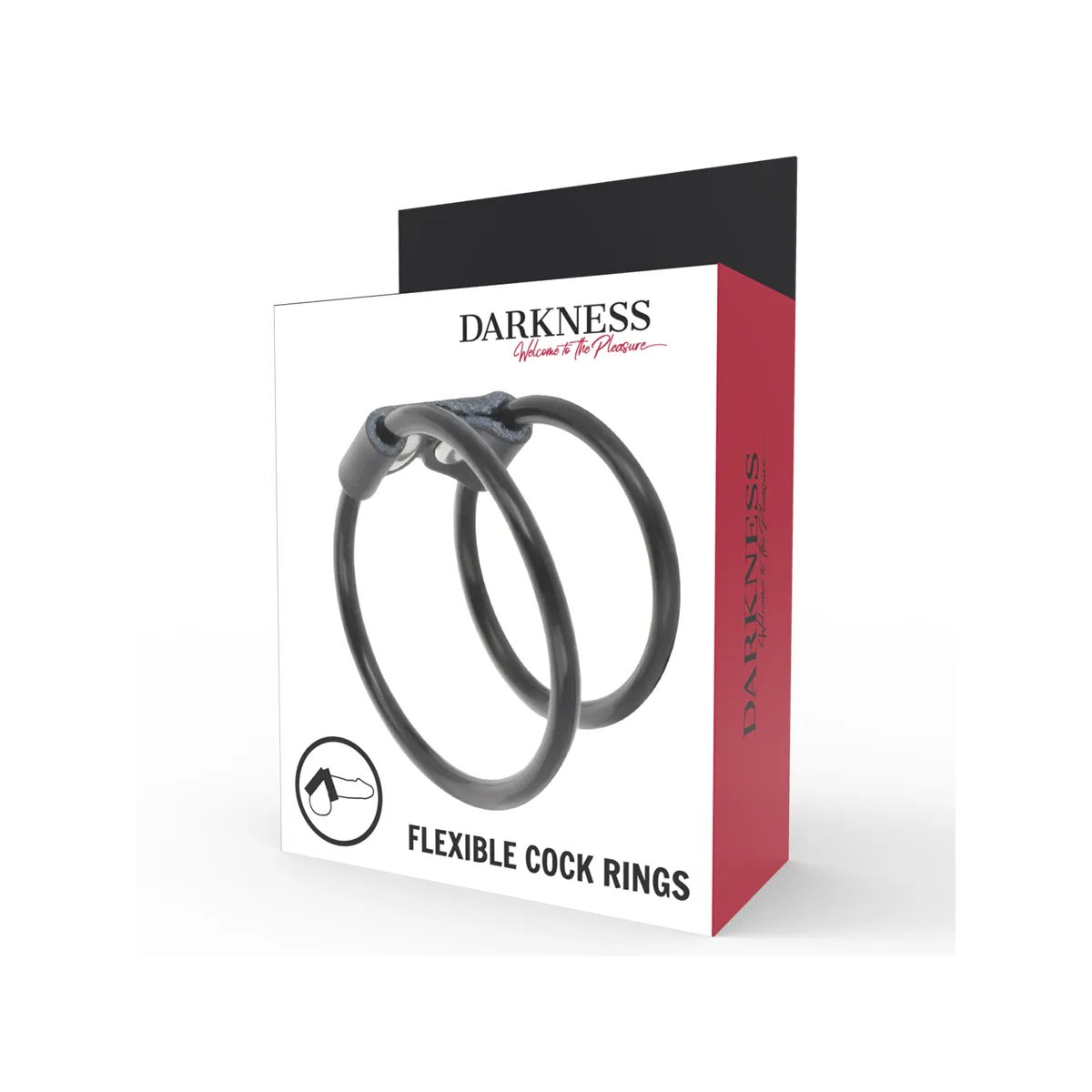 Doppelter Flexibler Penisring von Darkness Sensations | Fesselliebe.de