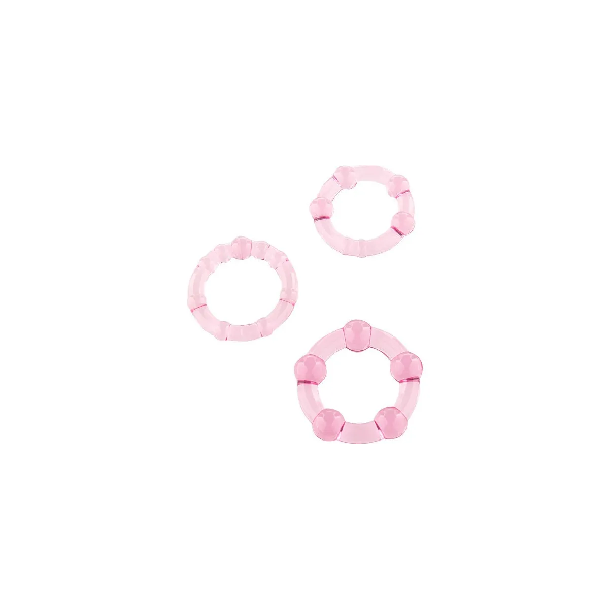 Set aus Drei Rosa Penisringen von Seven Creations | Fesselliebe.de