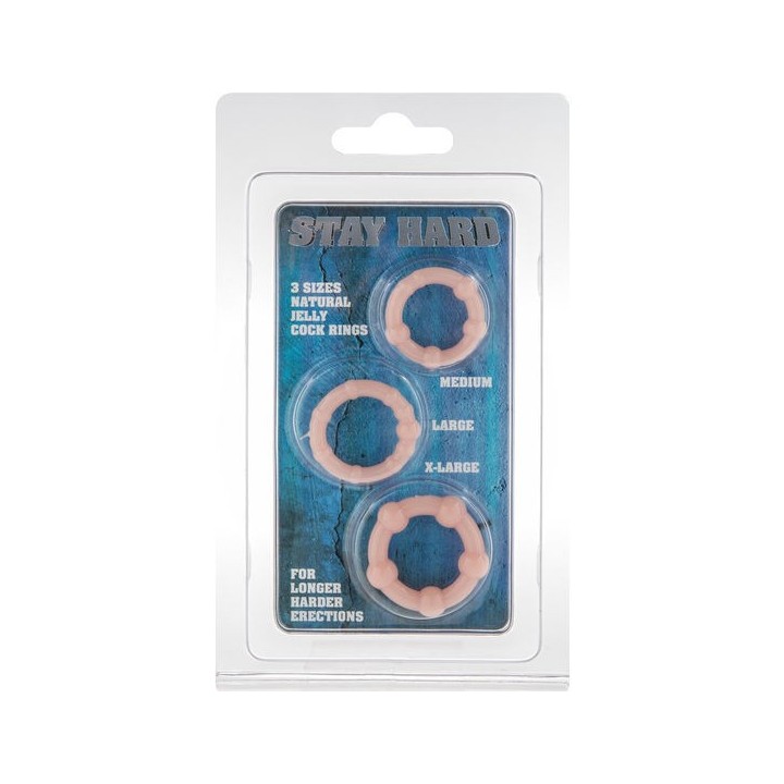 Set aus Drei Skin Penis Ringen von Seven Creations | Fesselliebe.de