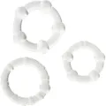 Set aus Drei Transparenten Penisringen von Seven Creations