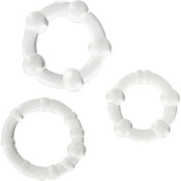 Set aus Drei Transparenten Penisringen von Seven Creations | Fesselliebe.de