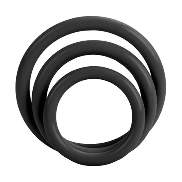 Tri-Rings Schwarz von Calexotics | Fesselliebe.de