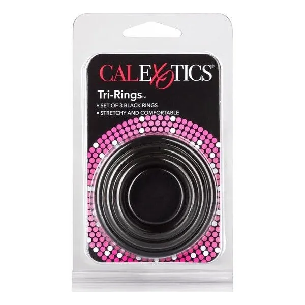 Tri-Rings Schwarz von Calexotics | Fesselliebe.de