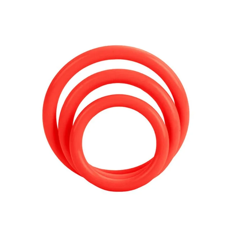 Tri-Rings Set Rot von Calexotics | Fesselliebe.de