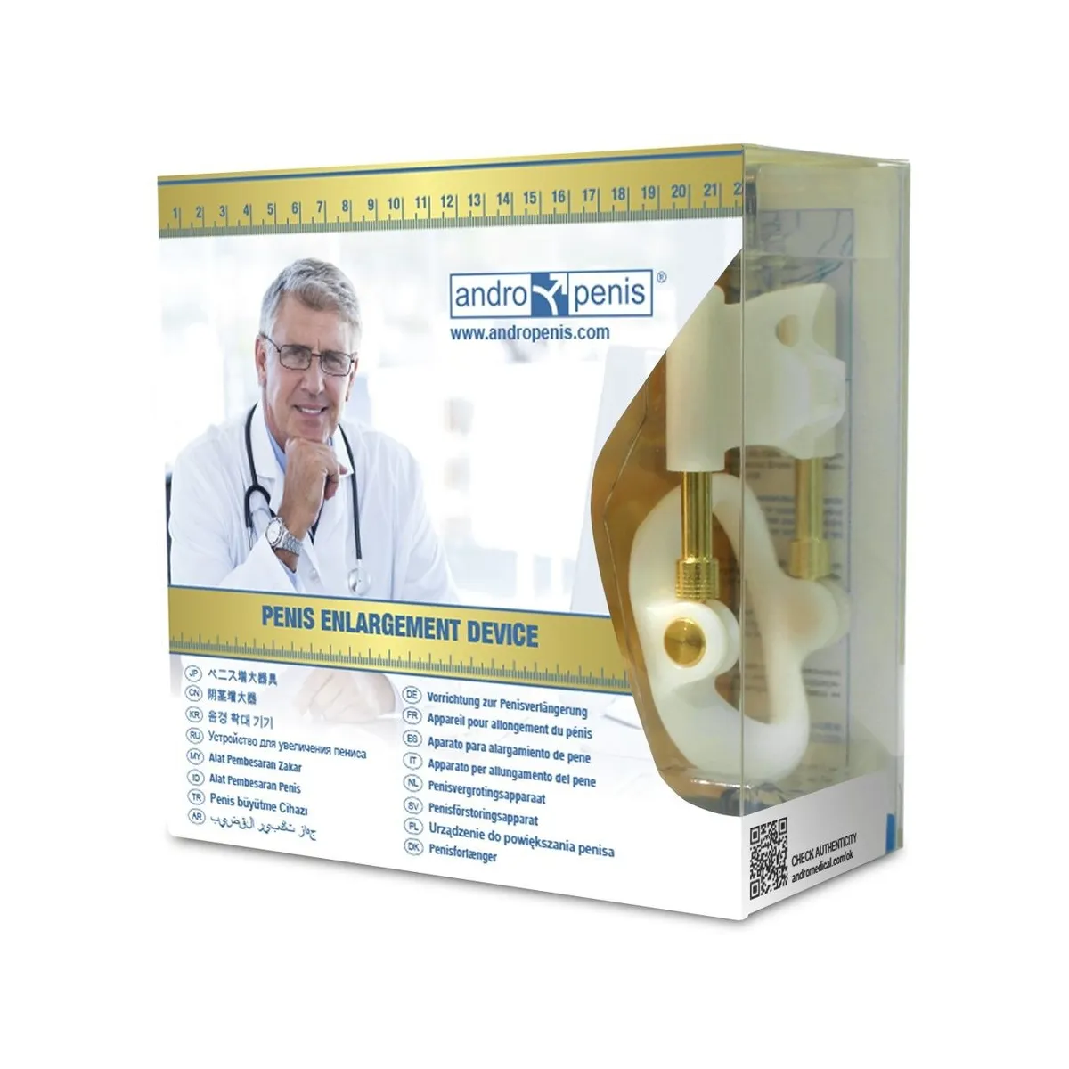 Goldener Penisverlänger von andro Medical | Fesselliebe.de