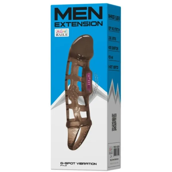 Penisverlngerungshülse mit Vibration und Riemen 13,5 cm von Baile For Him | Fesselliebe.de